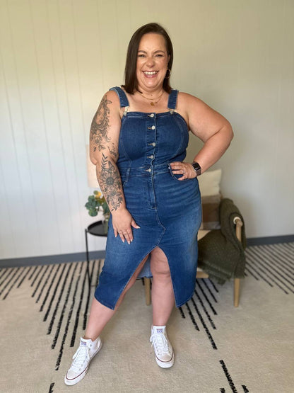 FRANKIE OVERALL DENIM DRESS