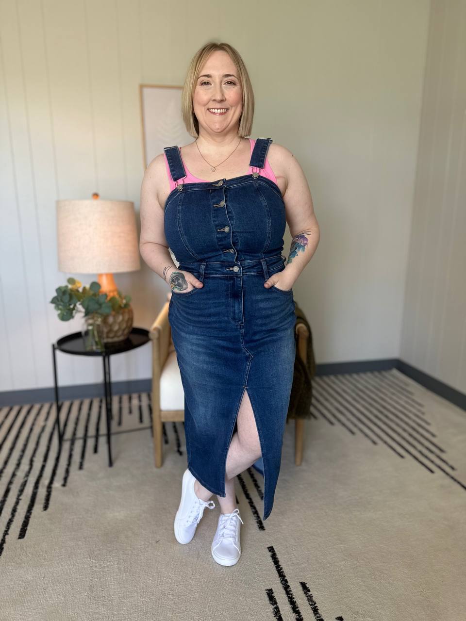 FRANKIE OVERALL DENIM DRESS