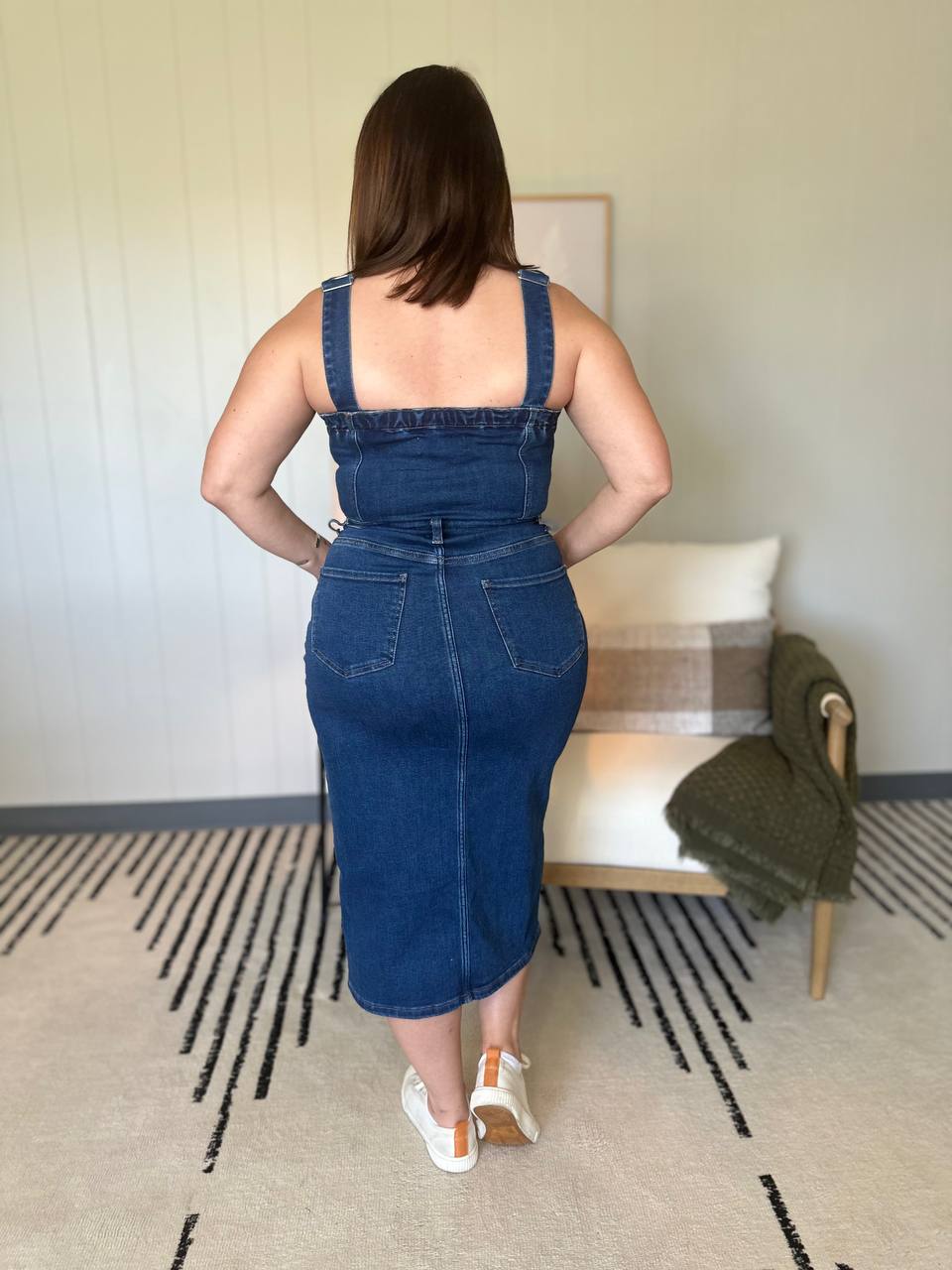 FRANKIE OVERALL DENIM DRESS