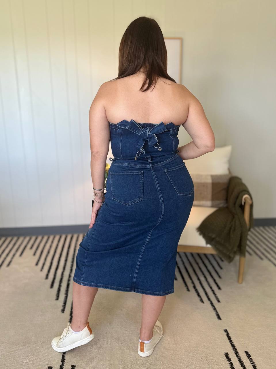 FRANKIE OVERALL DENIM DRESS