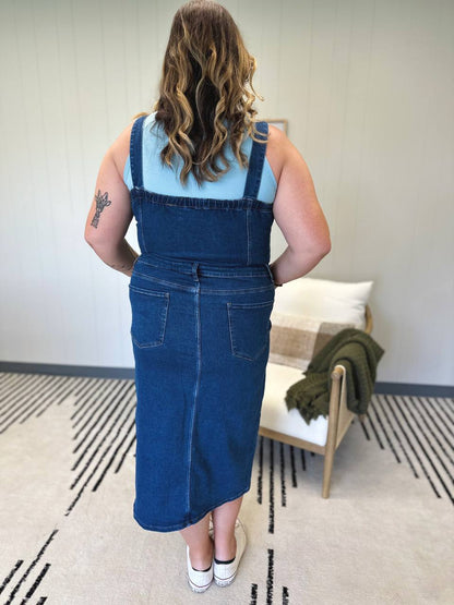 FRANKIE OVERALL DENIM DRESS