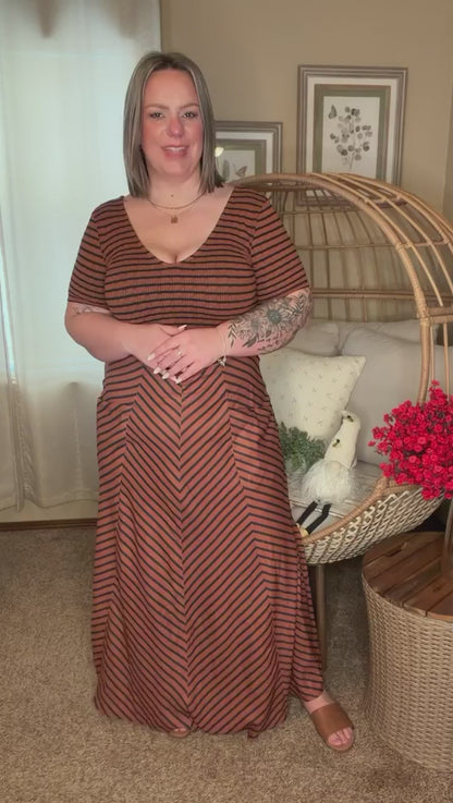 Calista Stripe Dress