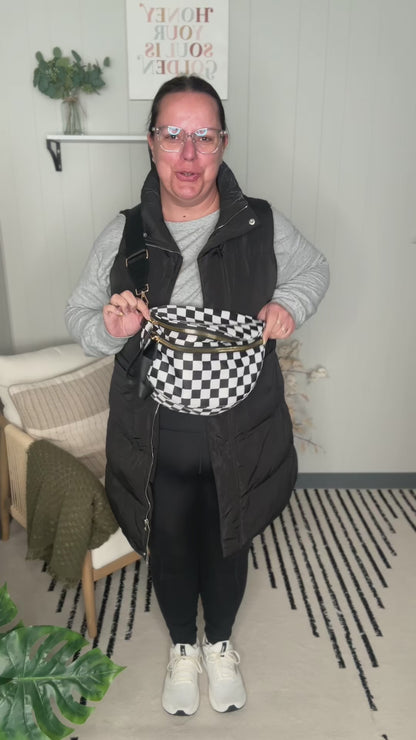 Checker Crossbody Sling Check Bag