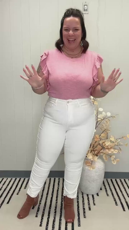 Maddie Mid Rise Braided Side Seam Relaxed Jeans
