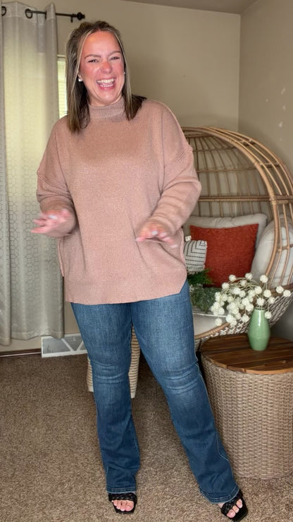 Michelle Mae Aurora Cozy Sweater - Pumpkin Spice