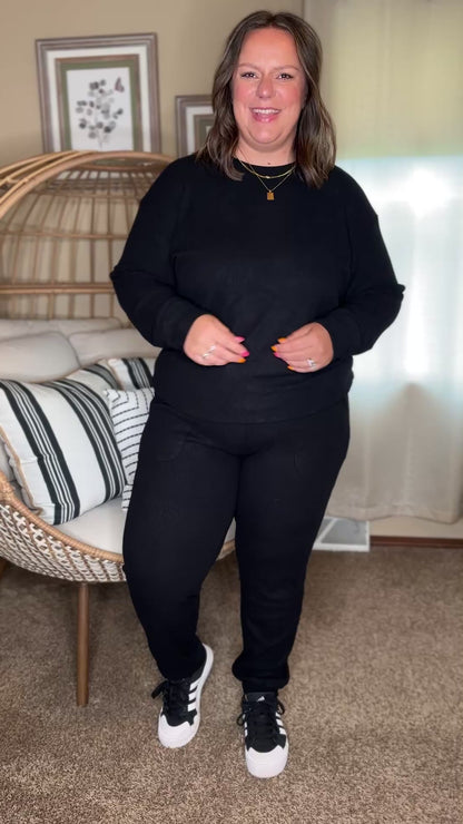 Michelle Mae Corrine Joggers - Black