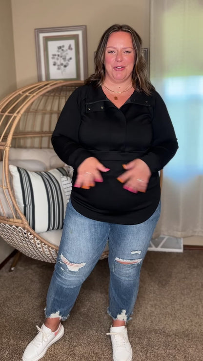 Michelle Mae Mia Scuba Halfzip - Dreamsicle