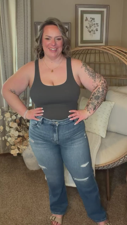 Snatched & Stressed Straight Jeans