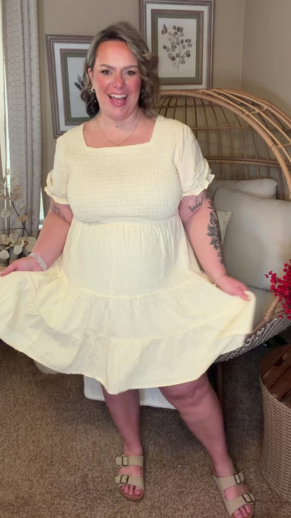 Cute Situation Square Neck Dress