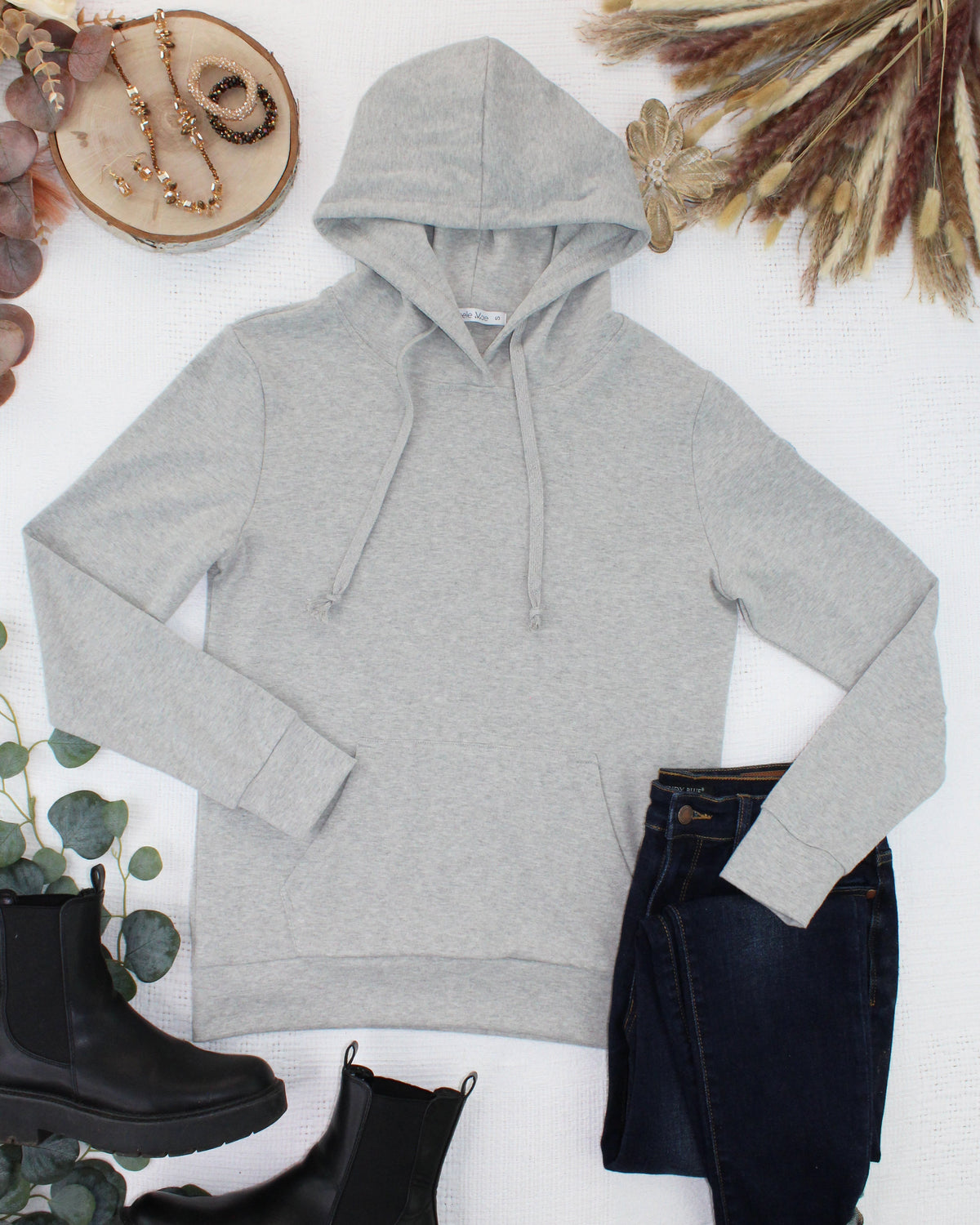 Michelle Mae Hailey Hoodie - Light Grey