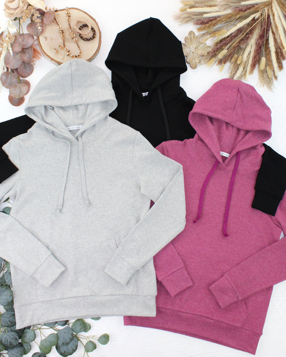 Michelle Mae Hailey Hoodie - Light Grey