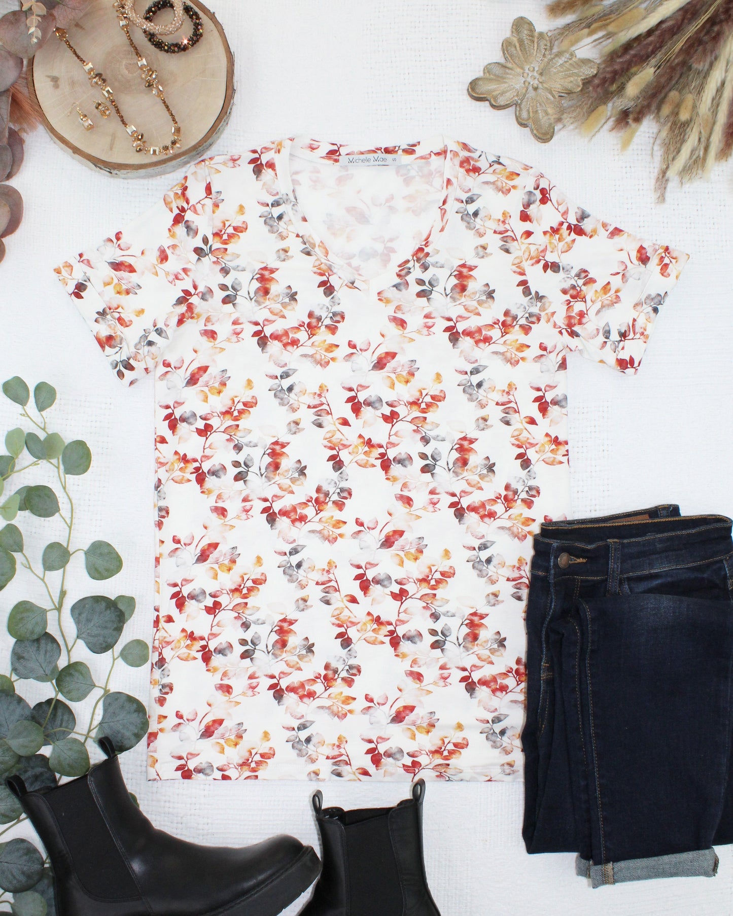 Michelle Mae Sophie Top - Autumn Watercolor