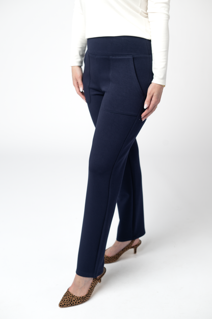 Michelle Mae Luxe Ankle Bottoms- Navy