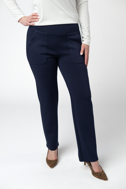 Michelle Mae Luxe Ankle Bottoms- Navy