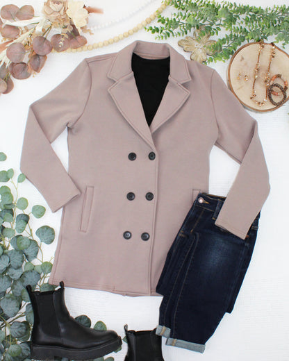Michelle Mae Scarlett Sweater Jacket - Mocha