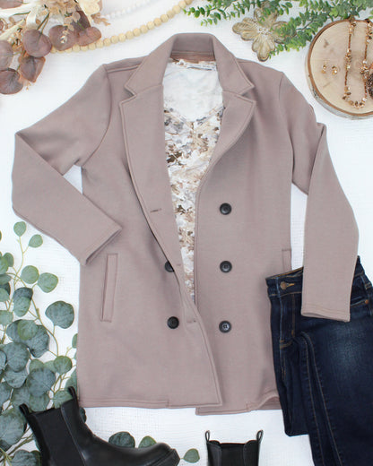 Michelle Mae Scarlett Sweater Jacket - Mocha