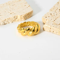 18K Gold Plated Twist Midi Ring (With Box) *FINAL SALE*