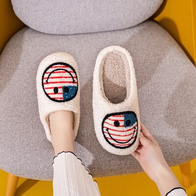 Melody Smiley Face Slippers-USA