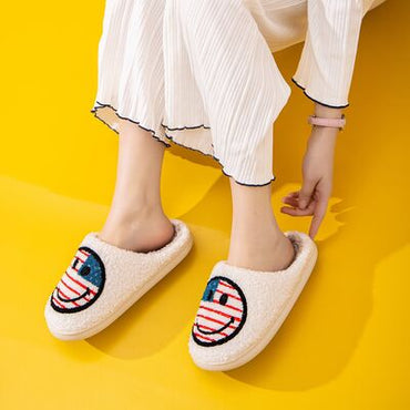 Melody Smiley Face Slippers-USA