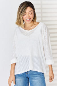 In the Morning Waffle Knit Top