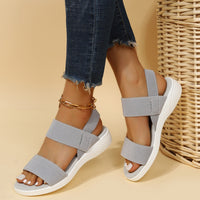 PREORDER- Rubber Open Toe Low Heel Sandals