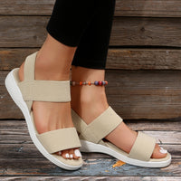 PREORDER- Rubber Open Toe Low Heel Sandals