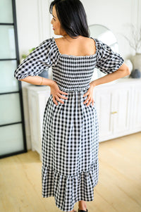 Greenville Gingham Midi Dress