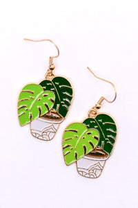 Plant Lover Potted Plant Earrings **FINAL SALE**
