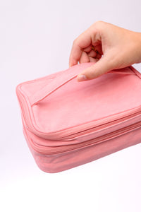 Travel Cord Organizer Case in Pink **FINAL SALE**