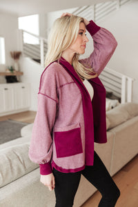 Two Hearts Jacket In Plum