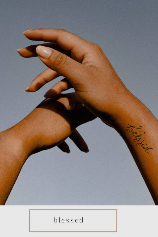 Words For A Season Temporary Tattoo BLESSED **FINAL SALE**