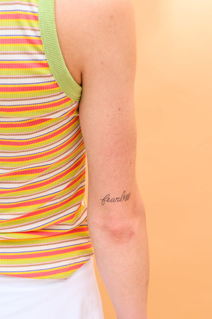 Words For A Season Temporary Tattoo FEARLESS **FINAL SALE**