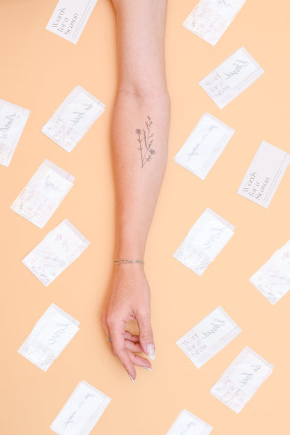 Words For A Season Temporary Tattoo LOVE **FINAL SALE**